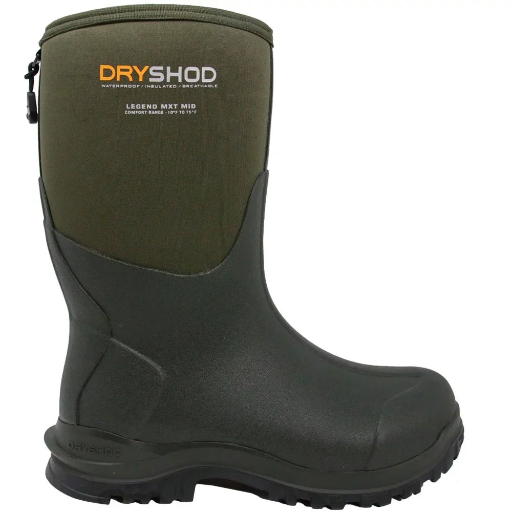 Dryshod Men's Legend  Mid Cut Moss/Grey Boot in Size 10