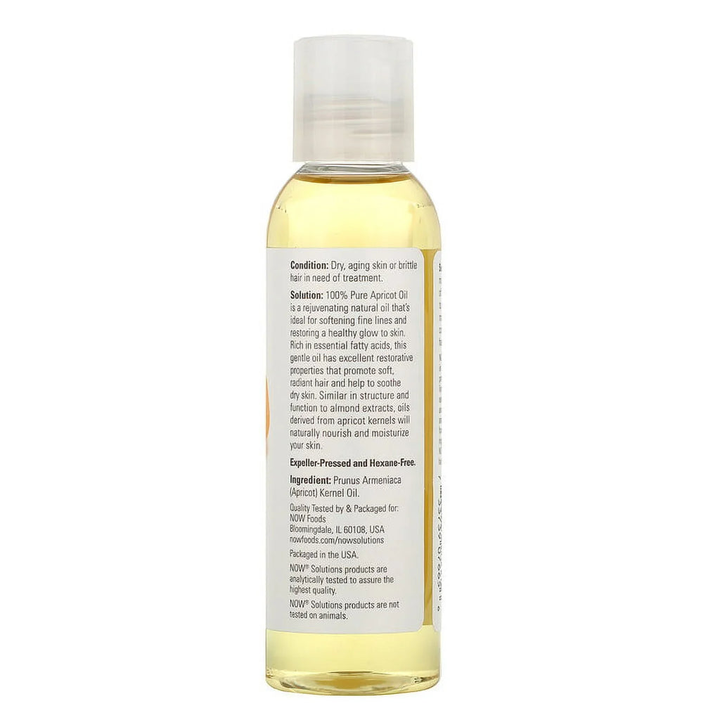 Foods, Solutions, Apricot Oil, 4 fl oz (118 ml) Pack of 3