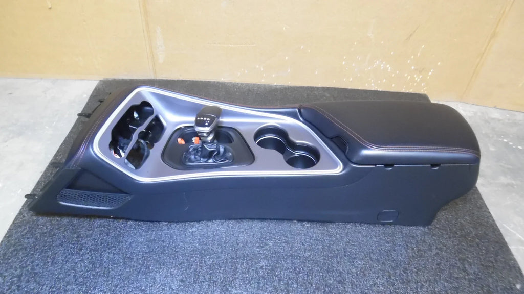 Pre-Owned 2015-2023 Dodge Challenger Center Floor Console w/ Lid Armrest  Black  (Good)