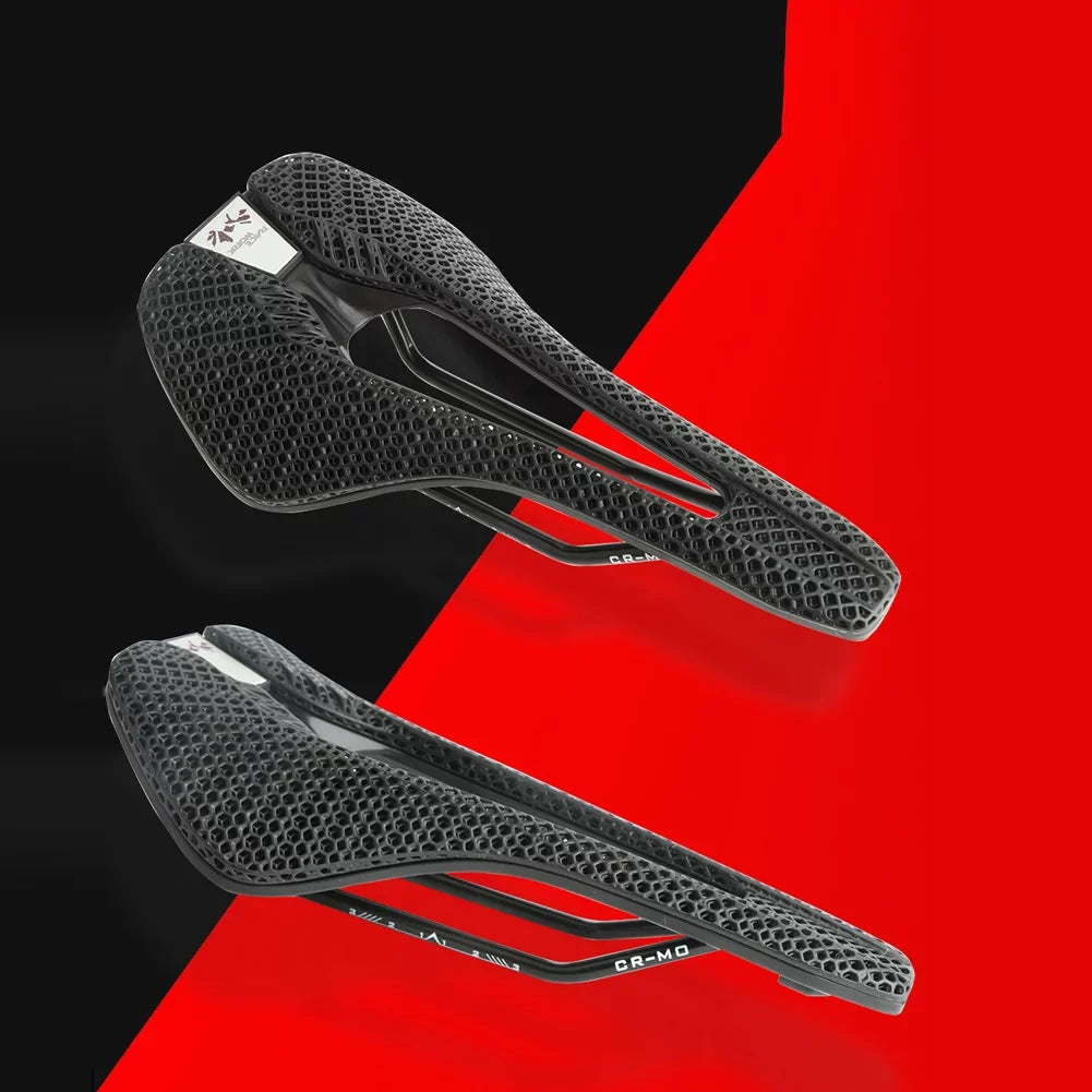 30CRMO 3D Printed Saddle  Mountain Road Cycling Saddle Comfortable Honeycomb Structure Hollow Cushion