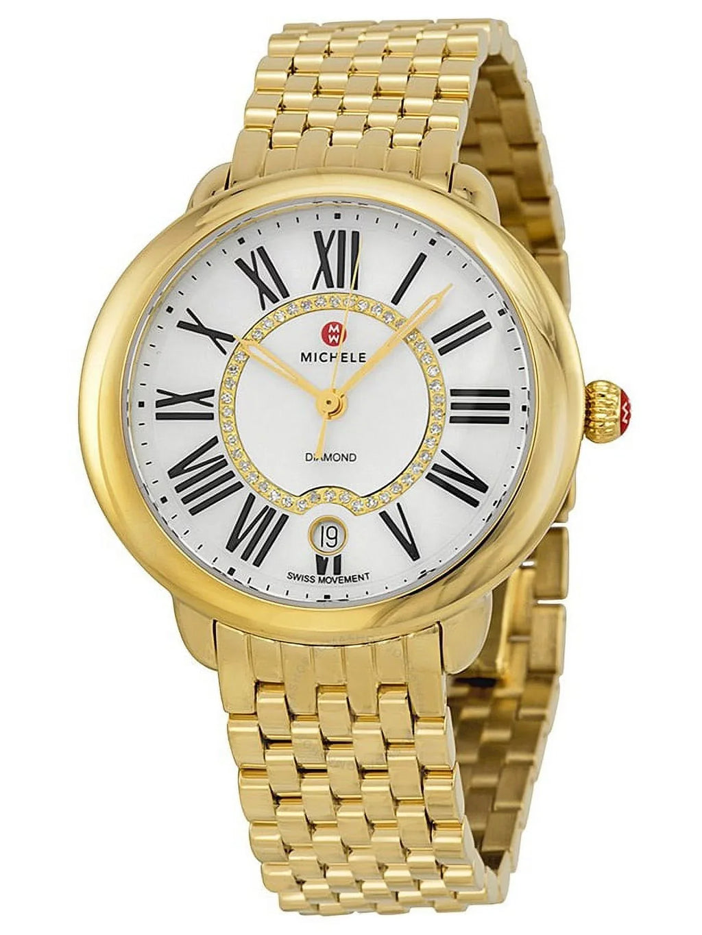 Michele Serein Mother of Pearl Dial Ladies Watch MWW21B000017