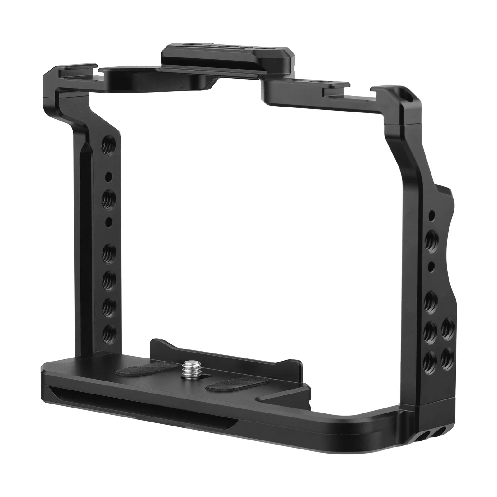 Andoer  Cage Aluminum Alloy Video Cage with Dual Cold Shoe Mounts Numerous 14 Inch Threads Replacement for Sony A7IV/ A7III/ A7II/ A7R / A7R / A7S