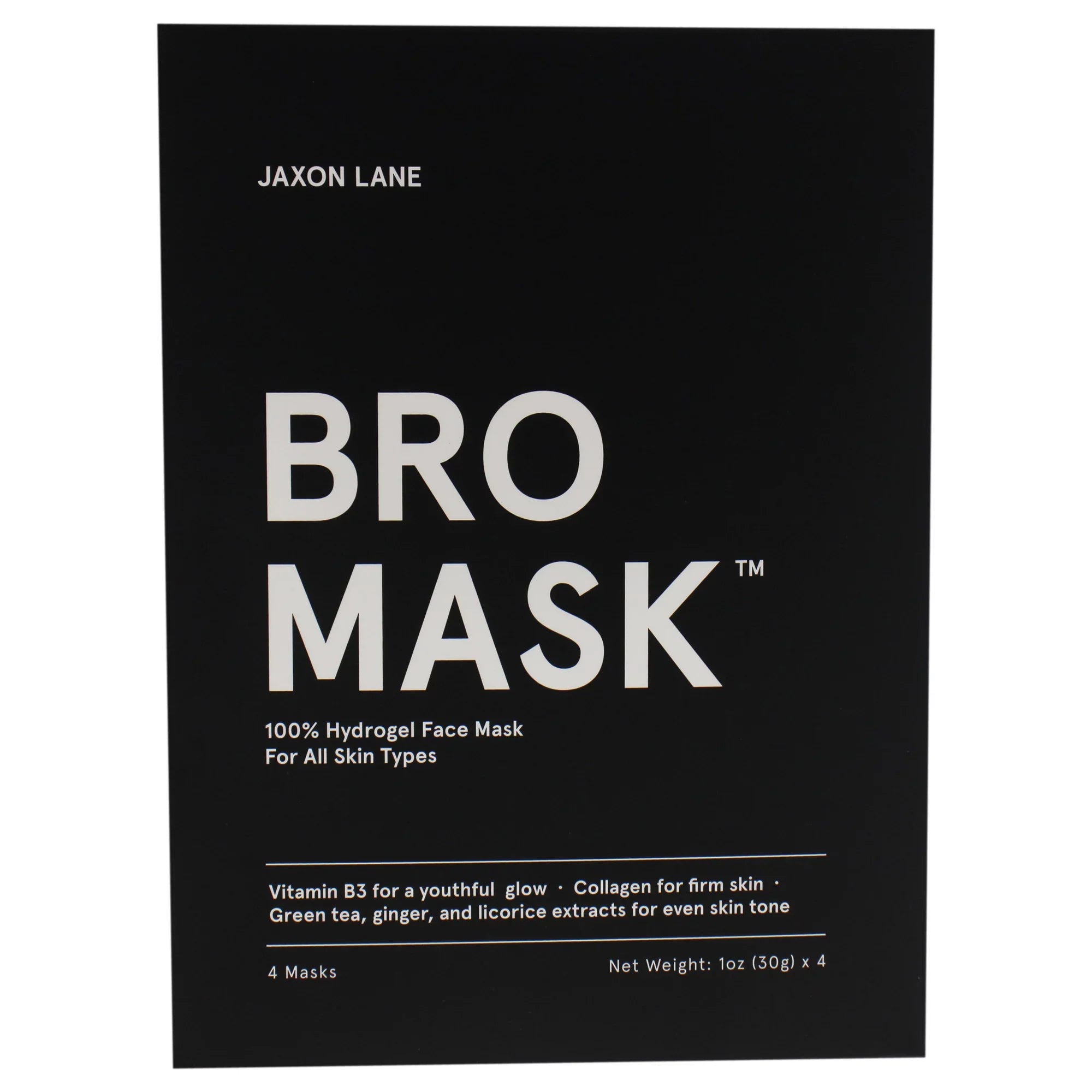 Jaxon Lane Bro Sheet Mask, 4 Pc Mask