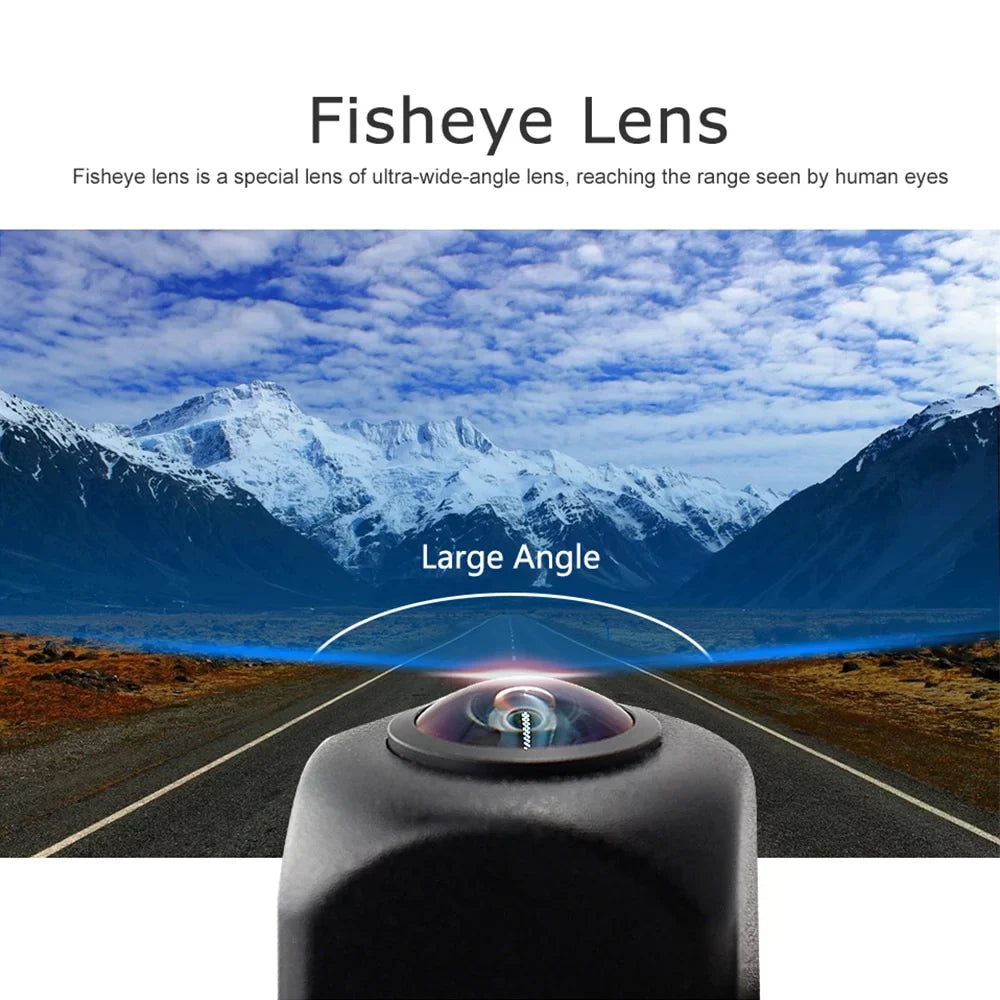 Smartour  1080P Fisheye Lens Car Reverse Backup Rear View Camera Dynamic Trajectory Parking Line Vehicle Parking Track Camera