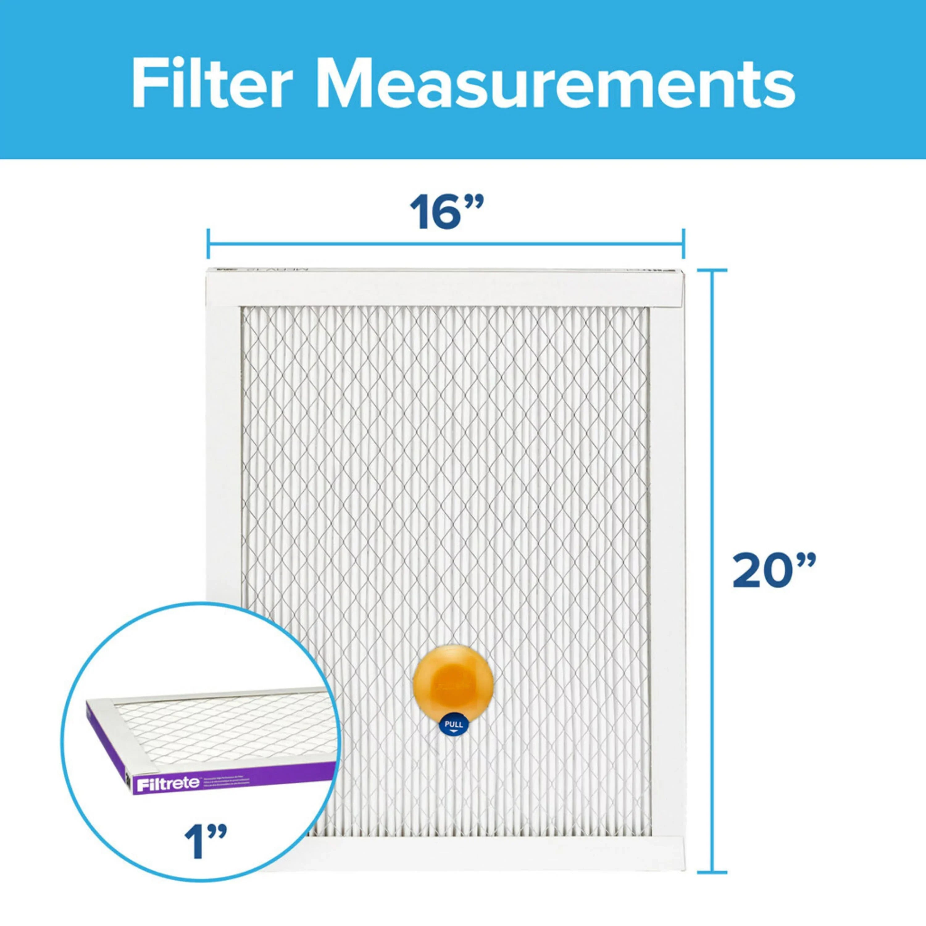 Filtrete 16x20x1 Smart Air Filter,  1500  12, Allergen, Bacteria Virus, 1 Filter