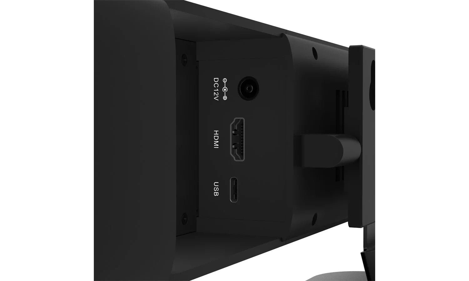 Intelligent 4K  All-In-One Auto Tracking Video Bar with /-C and 20W Speakers/6- Microphones (Black)