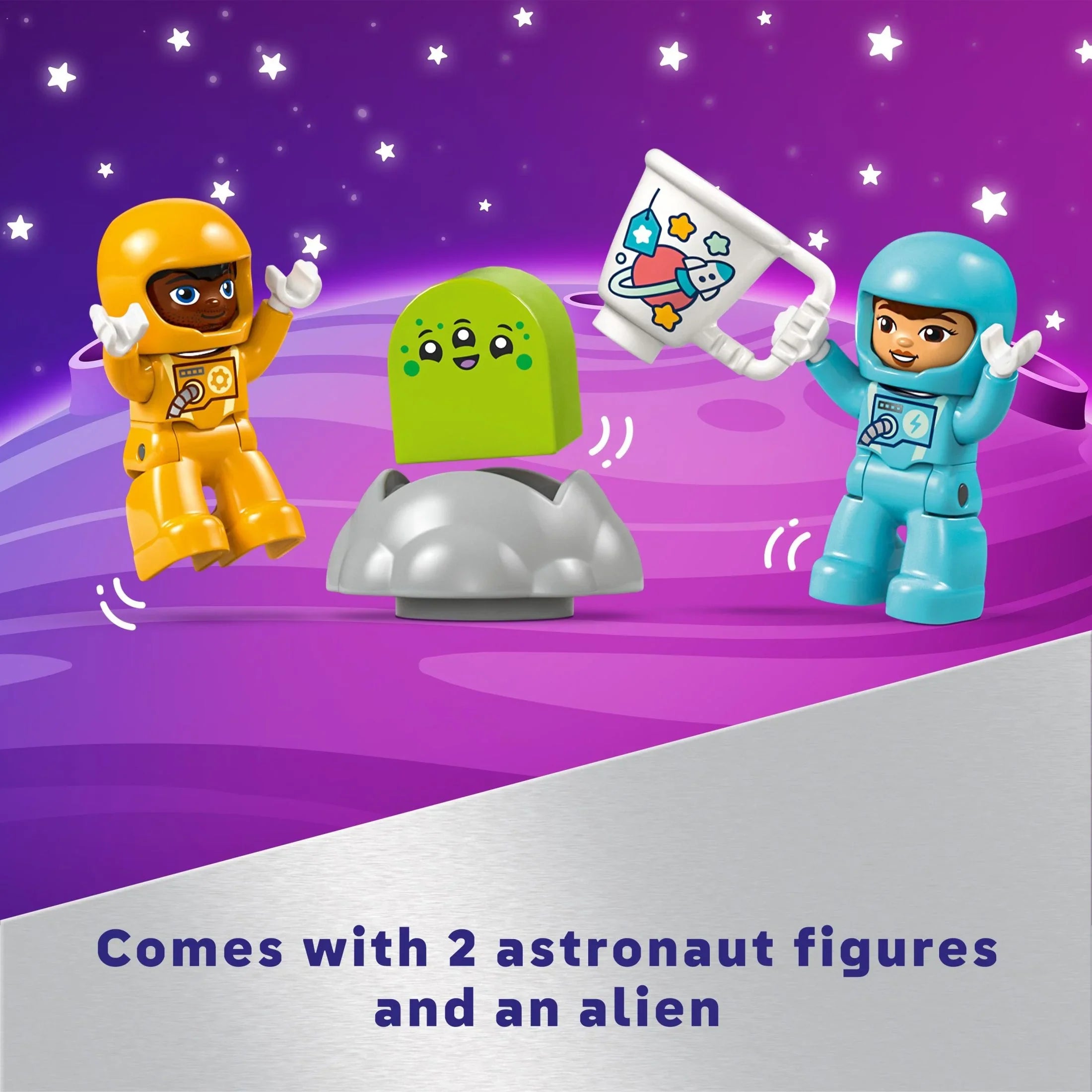 3 in 1 Space Shuttle Adventure Rocket Ship Building Set, Kids Educational Space Discovery Toy for 3-Year-Olds and Up, Develops Preschool Kids’ Learning and Fine Motor Skills, 10422