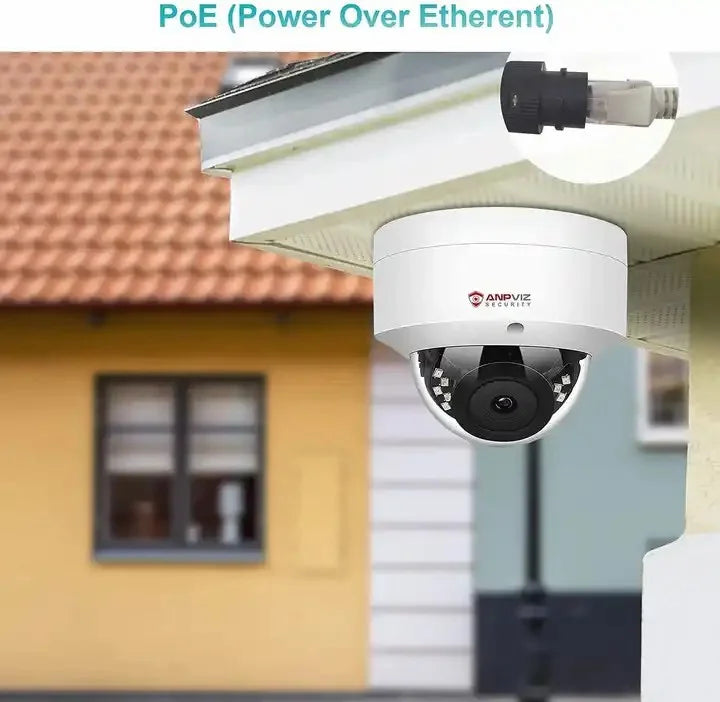 Anpviz 4MP  Camera Outdoor Fixed 2.8mm lens Security camera Built-in Mic Waterproof IP66 H.265 P2P   Night vision Onvif