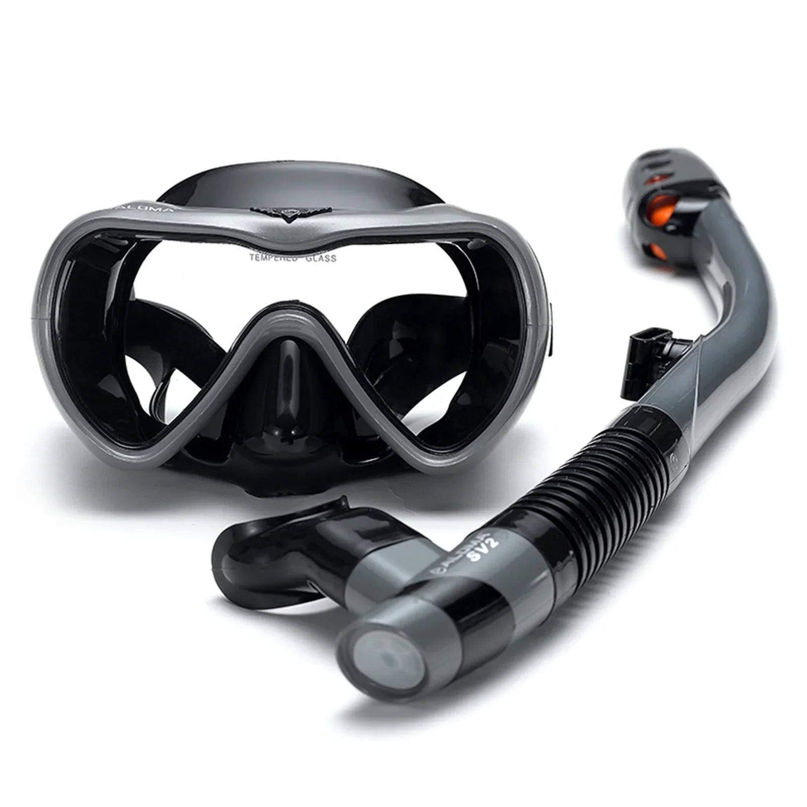 Andoer Swim and Dive with Confidence Leakproof Snorkel Set with Fog-Free Goggles and  Snorkel Tube