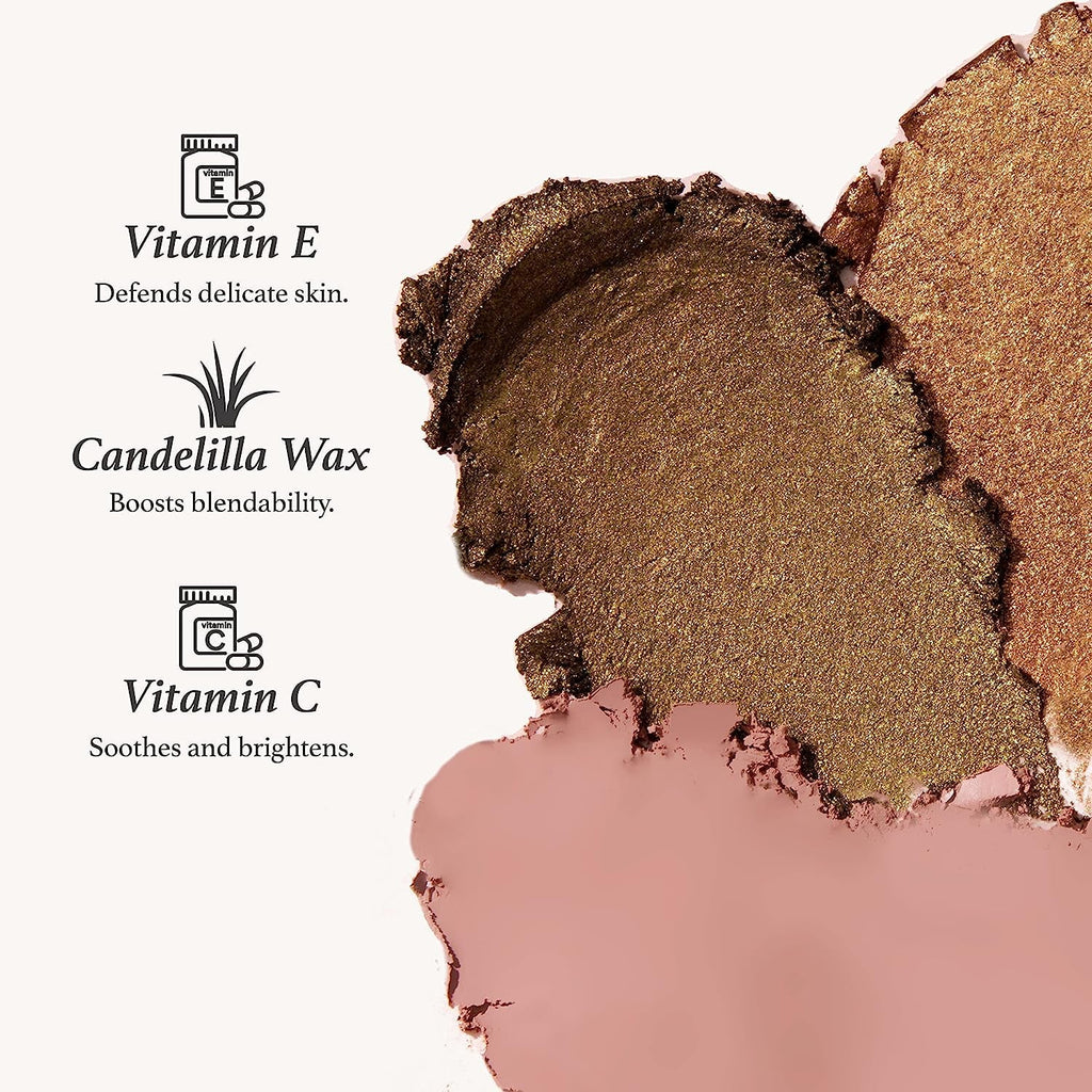 Julep Eyeshadow 101 Crème to Powder Waterproof Eyeshadow Stick, Honey Gold Metallic