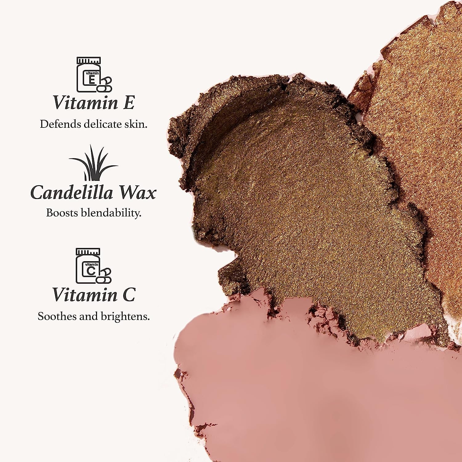 Julep Eyeshadow 101 Crème to Powder Waterproof Eyeshadow Stick, Honey Gold Metallic