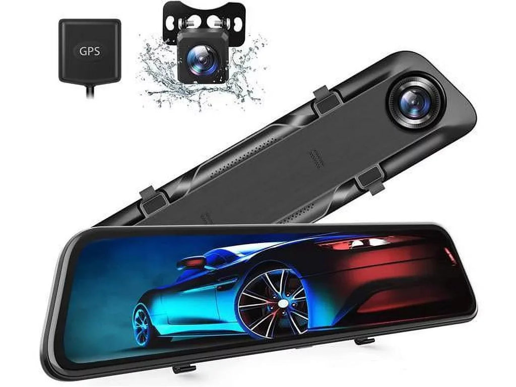 4K 12" Rear View Mirror Camera, Backup Camera, , Superior Sensor for Enhanced Night Vision, G-Sensor, Parking Assistance for Cars Trucks