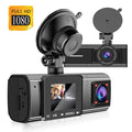 Dual Dash Cam,  1080P Dual Lens Front Insides Camera,  Car  Driving Recorder with Night Vision, 170° Wide Angle, Loop Recording, G-Sensor, Parking Mode - Black