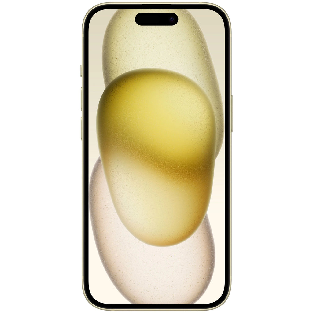 Straight Talk Apple iPhone 15, 256GB, Yellow - Prepaid Smartphone
