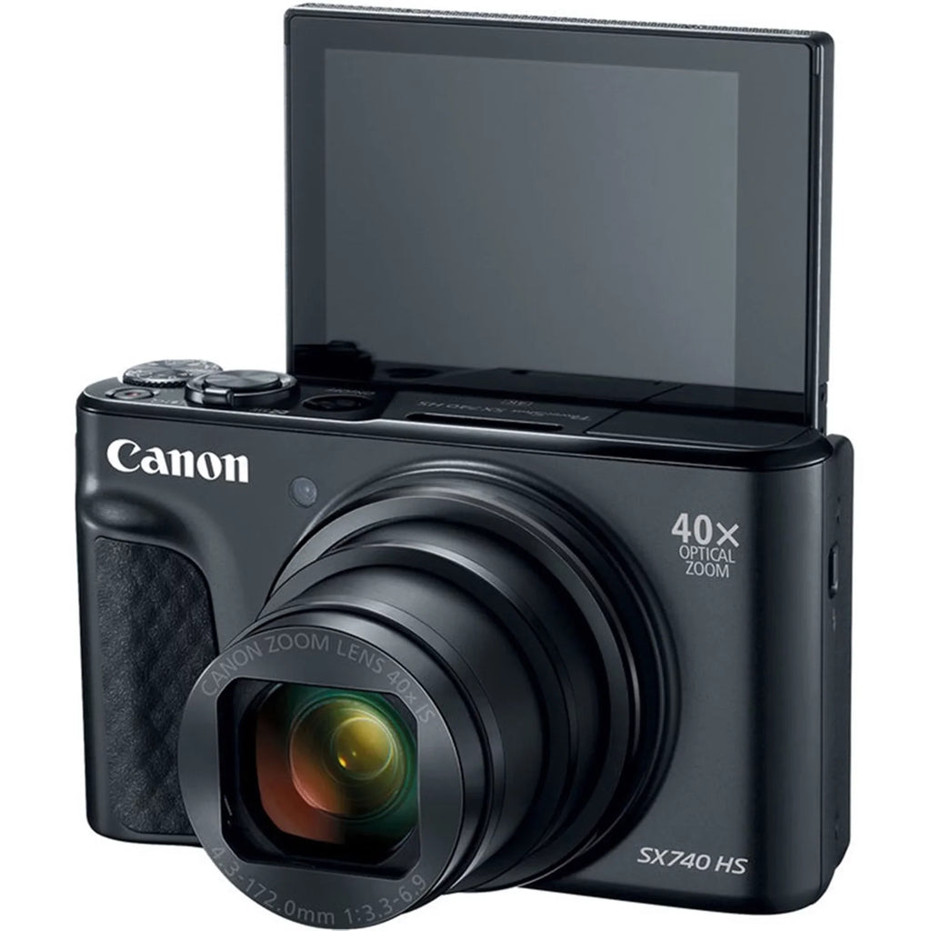 Canon PowerShot SX740  20.3MP Digital Camera Black with 64GB Memory card