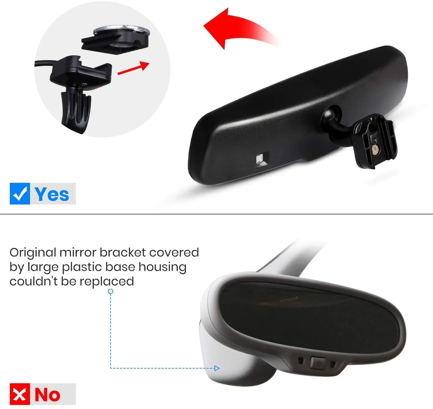 '- T2 Backup Camera for Car/Trucks,  Look Rear View Mirror Camera Monitor with IP68 Waterproof Super Night Vision Back Up Camera