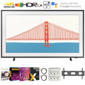 Samsung QN65LS03AA 65 inch The Frame  4K Smart  2021 Bundle with Premiere Movies Streaming 2020 + 37-100 inch  Wall Mount + 6-Outlet Surge Adapter + 2x 6FT 4K  2.0 Cable