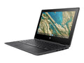 Chromebook x360 11 G3 Education Edition - Flip design - Intel Celeron - N4020 / up to 2.8 GHz - Chrome  -  Graphics 600 - 4   - 32  eMMC - 11.6"  touchscreen 1366 x 768 () - Wi-Fi 5 - chalkboard gray - kbd: