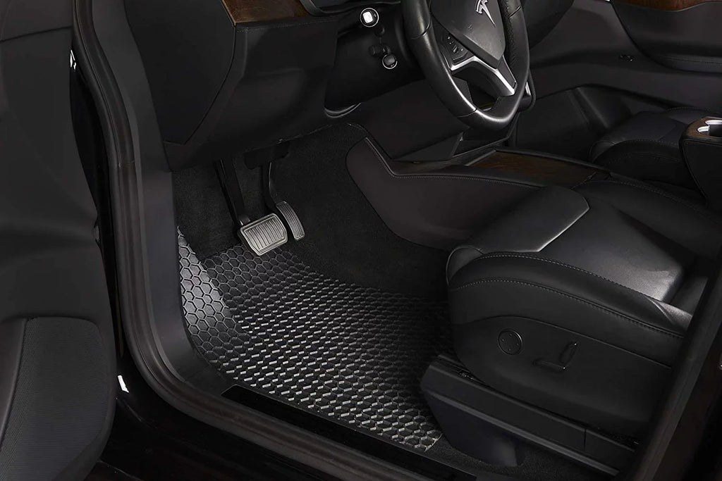 Floor Mat Accessories Set (Front Row + 2nd Row) Compatible with Jeep Cherokee - All Weather - Heavy Duty - (Made in ) - 2021