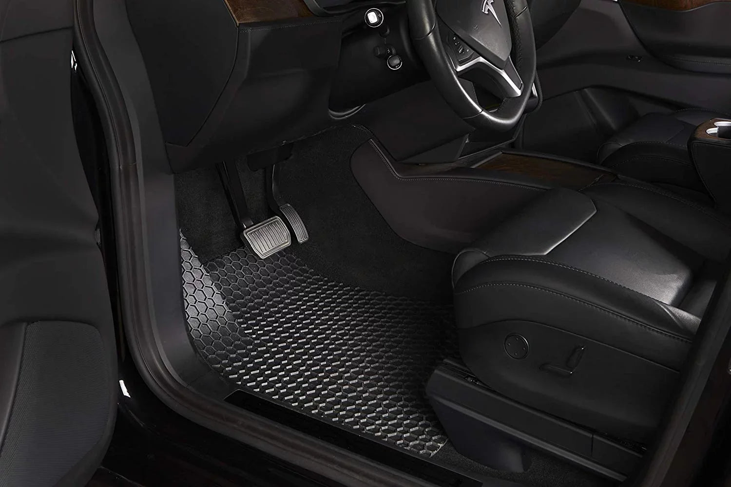 Floor Mat Accessories Set (Front Row + 2nd Row) Compatible with Jeep Cherokee - All Weather - Heavy Duty - (Made in ) - 2021