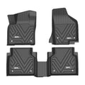 3W Floor Mats for Volkswagen Tiguan (2018-2023), All Weather Custom Fit Floor Liner for Volkswagen Tiguan,1st & 2nd Row Full Set Car Liners,Black
