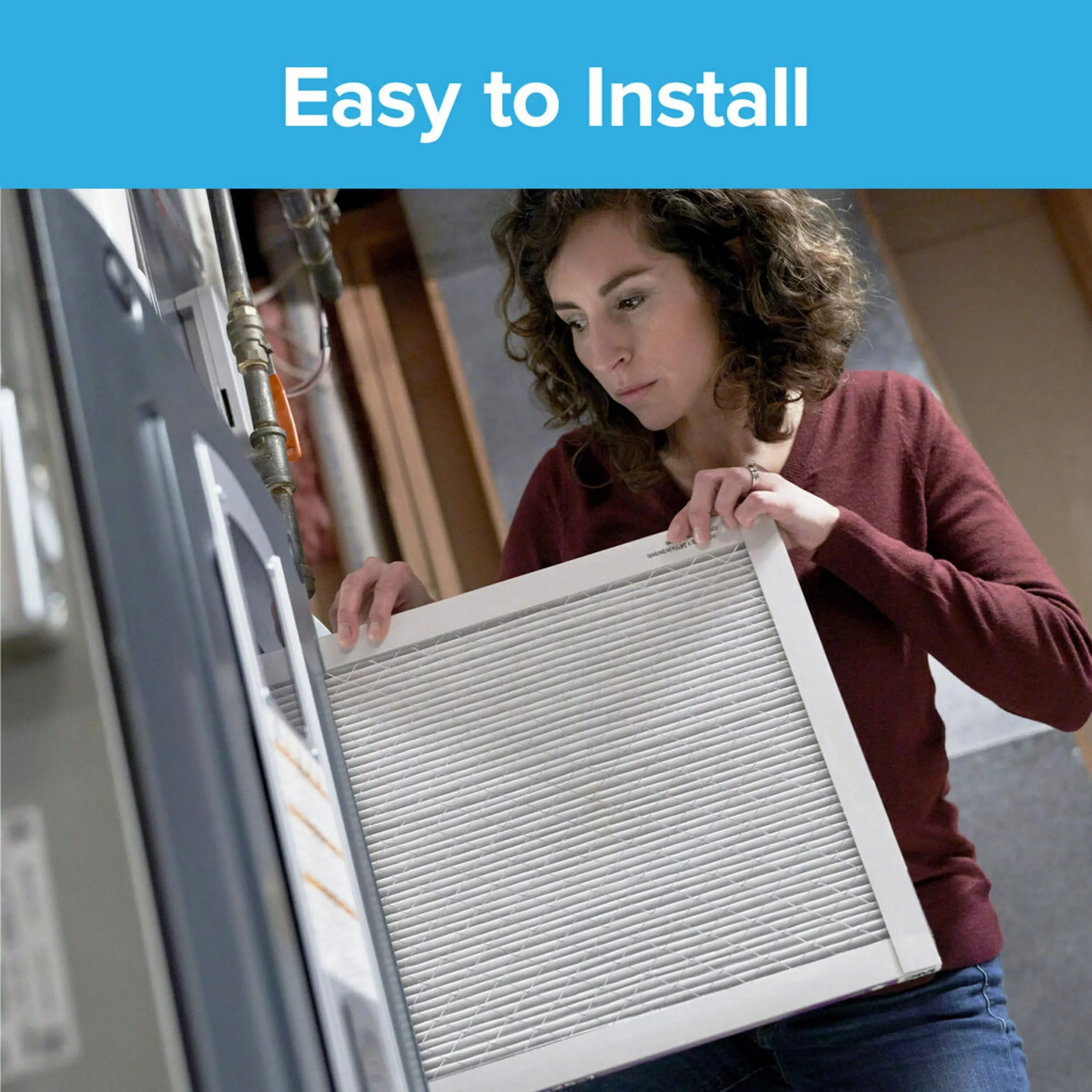 Filtrete 24x24x1 Air Filter,  1500  12, Advanced Allergen Reduction, 4 Filters