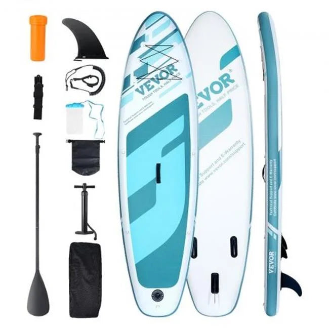 Vevor  10 ft. Inflatable Stand Up Sup Paddle Board with Paddle Accessory