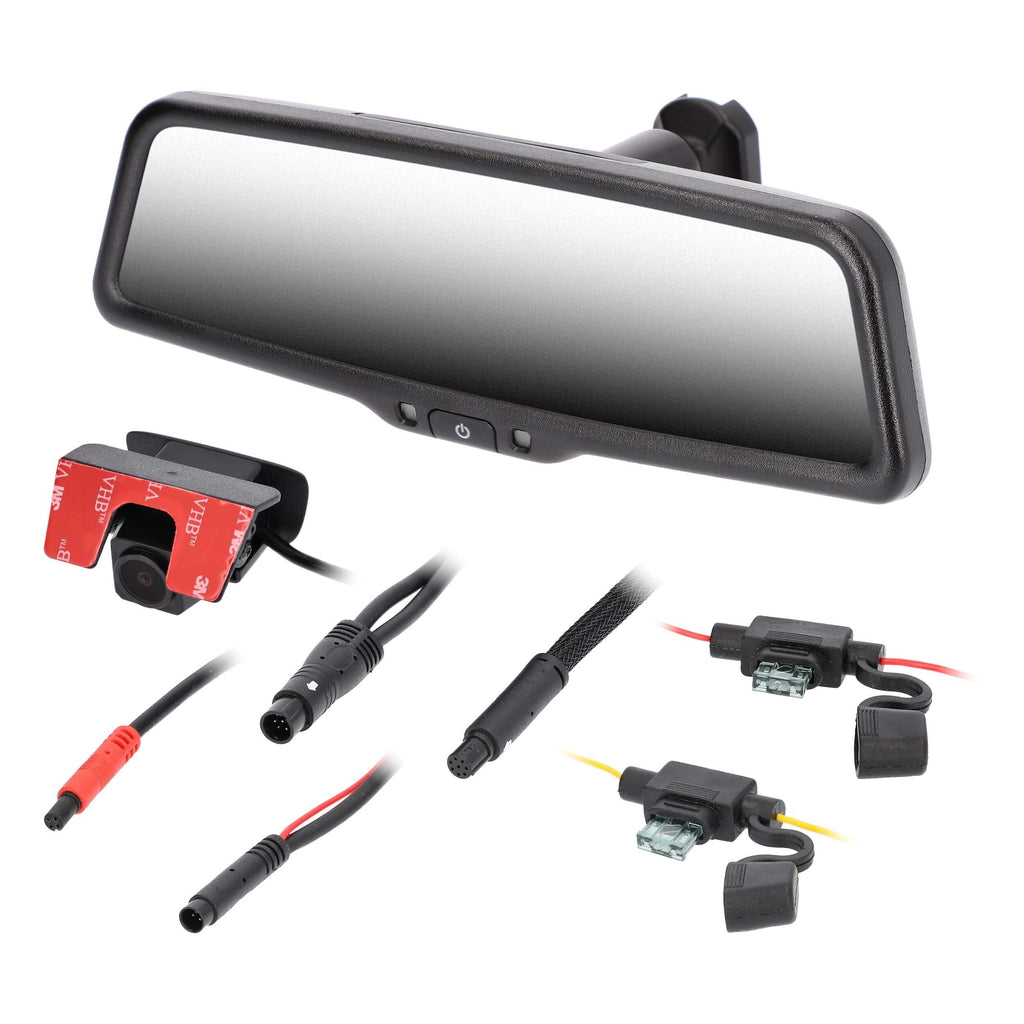 iBeam -LVM9 9" Live View Streaming Rearview Mirror 1080P Front & Rear 1280×320