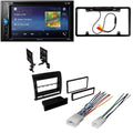 KIT644 Bundle with Pioneer Multimedia  Car Stereo and Installation Kit - for 2012-2015 Toyota Tacoma W/Metallic Graphite Dash / Touchscreen - Backup Camera, 2 Din Mounting Kit