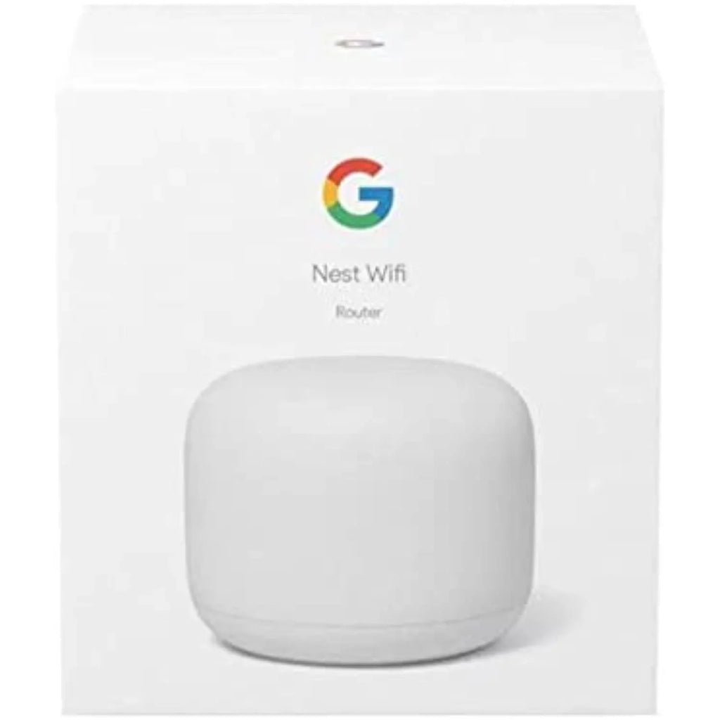 Google Nest WiFi - AC2200 (2nd Generation) Router and Add On Access Point Mesh Wi-Fi System Bundles (Router Only, Snow)