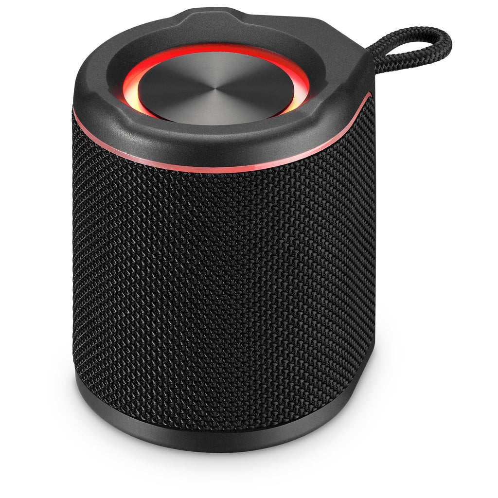 iLive Light up Bluetooth Wireless Waterproof Fabric Speaker, ISBW103B, Black