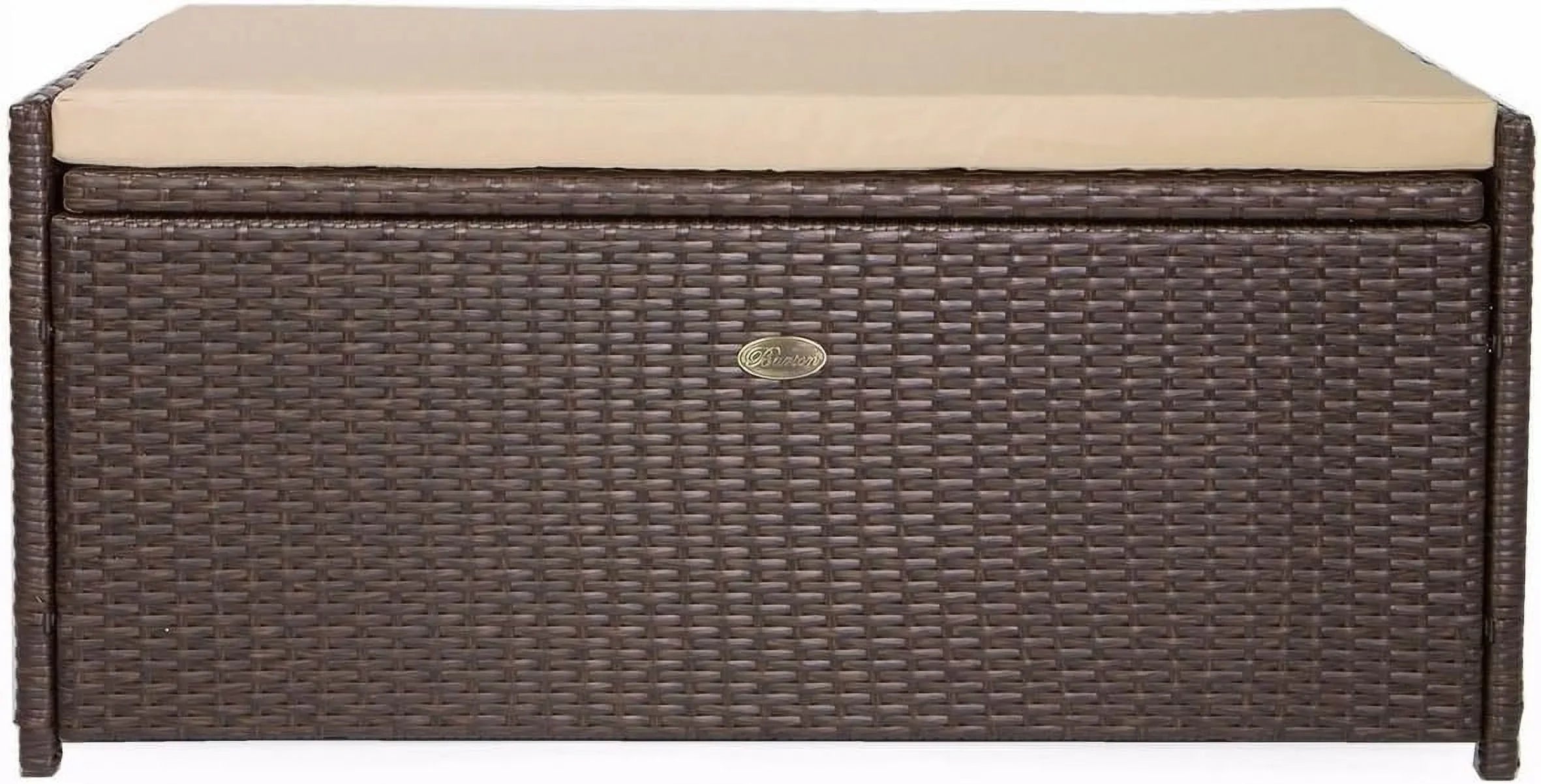 Deck Box W/Seat Cushion 60 Gallon Outdoor Patio Storage Bench Shed Cabinet Container Furniture Pools Yard Tools Porch Backyard