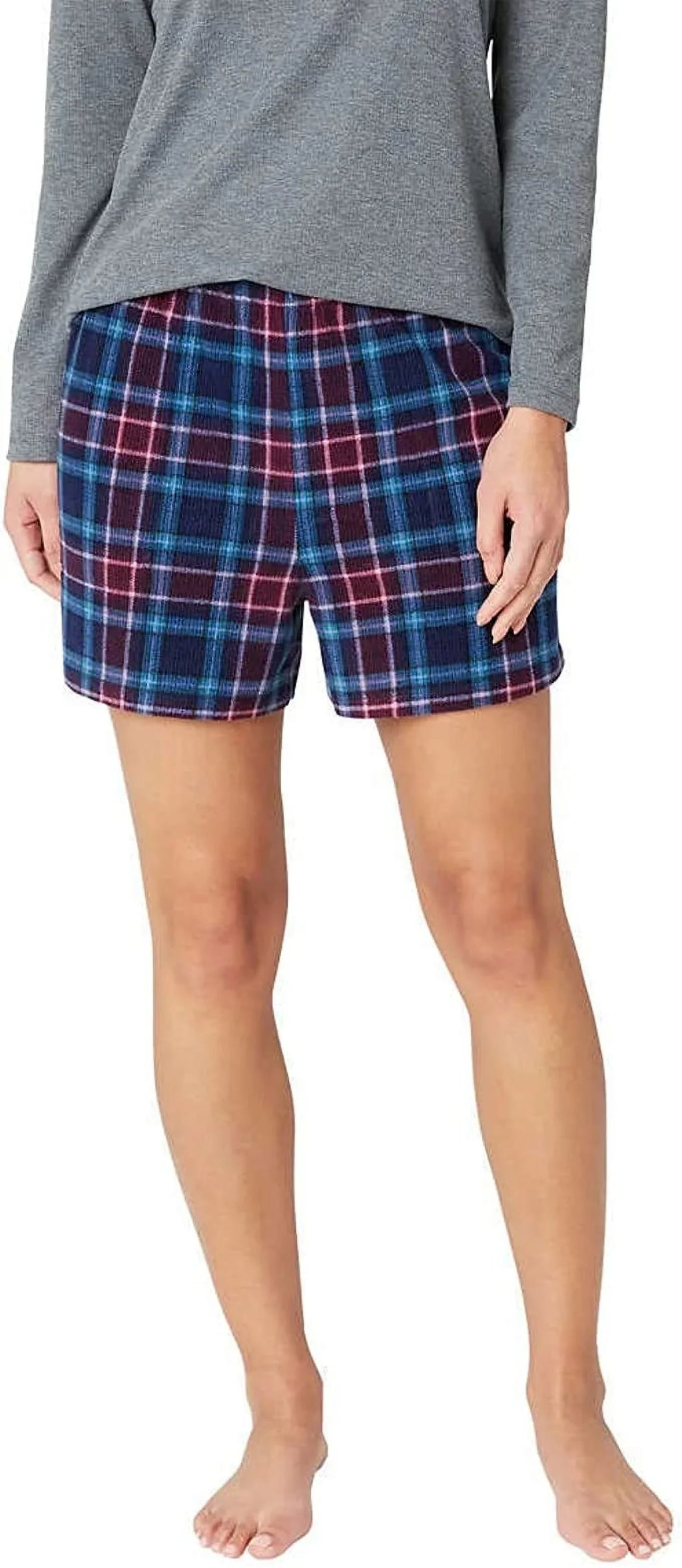 Eddie Bauer Womens 3-Piece Waffle Knit Pajama Set (Gray, Small)