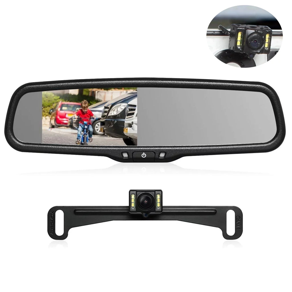 '- T2 Backup Camera for Car/Trucks,  Look Rear View Mirror Camera Monitor with IP68 Waterproof Super Night Vision Back Up Camera