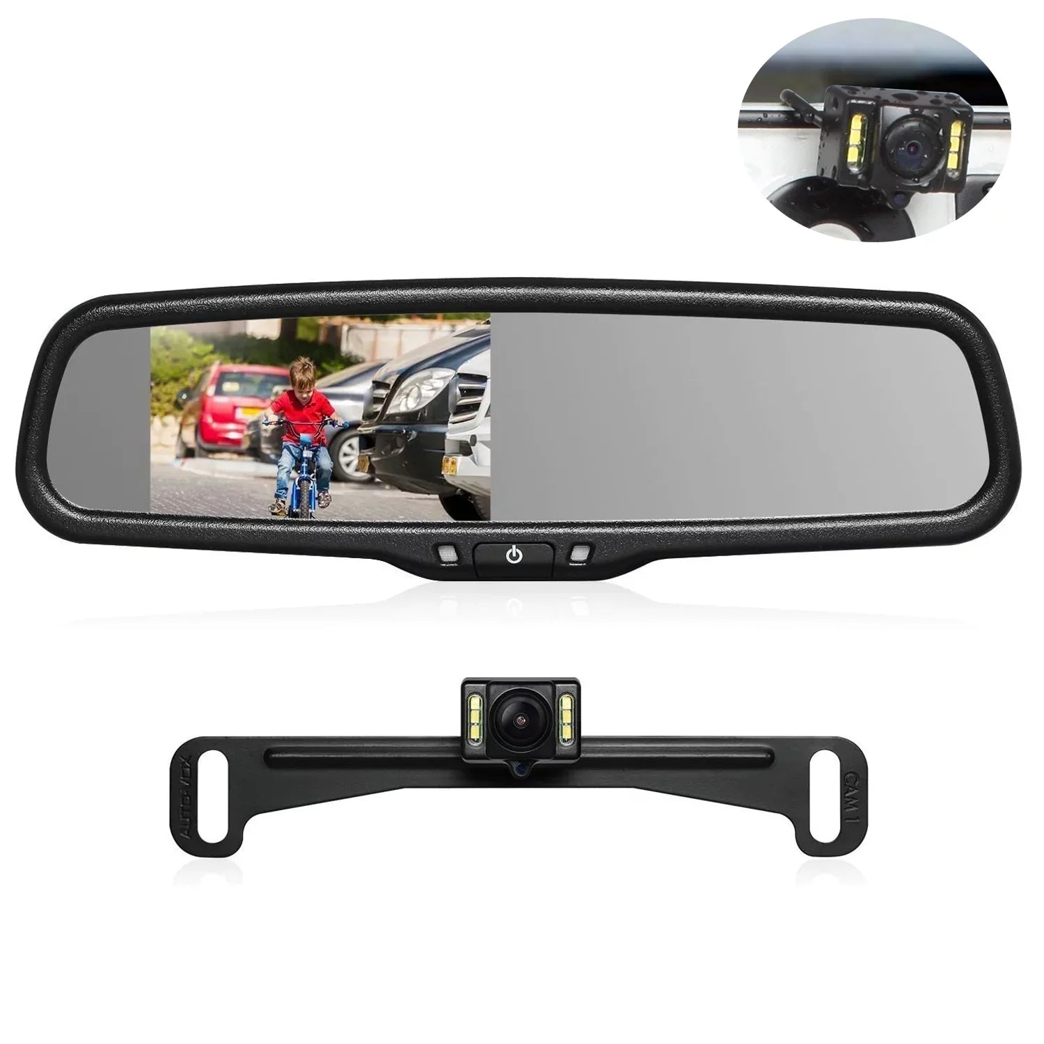 '- T2 Backup Camera for Car/Trucks,  Look Rear View Mirror Camera Monitor with IP68 Waterproof Super Night Vision Back Up Camera