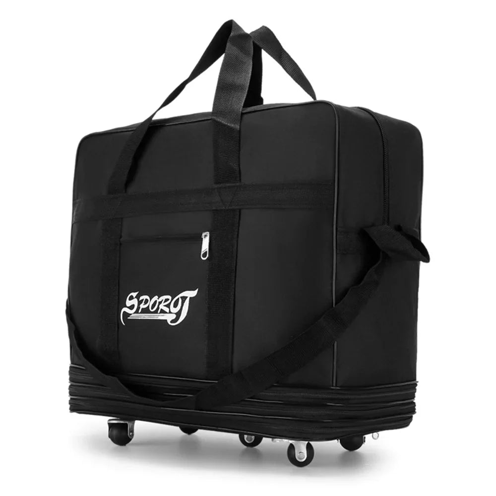 Festnight Expandable Foldable Suitcase Collapsible Rolling Travel Luggage Bag for Men Women