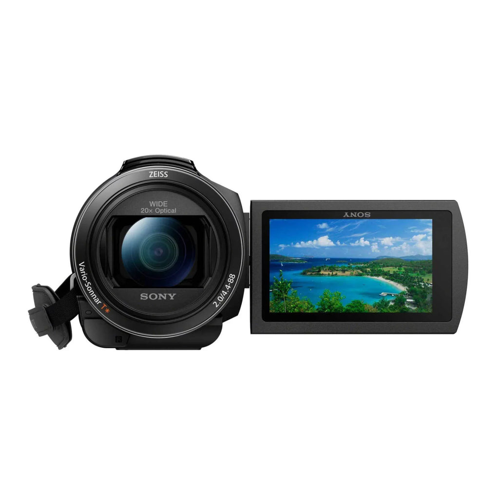 Sony -AX43 4K  Handyman Camcorder with Bag, Tripod and Accessory Bundle