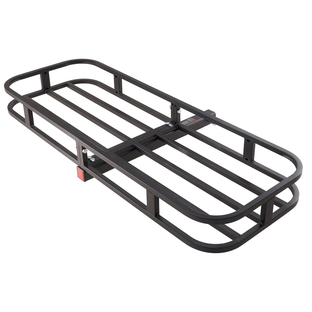 Hitch Mount Cargo Carrier 53x19x5 in 500lb & Cargo Net Fits 2" Receiver