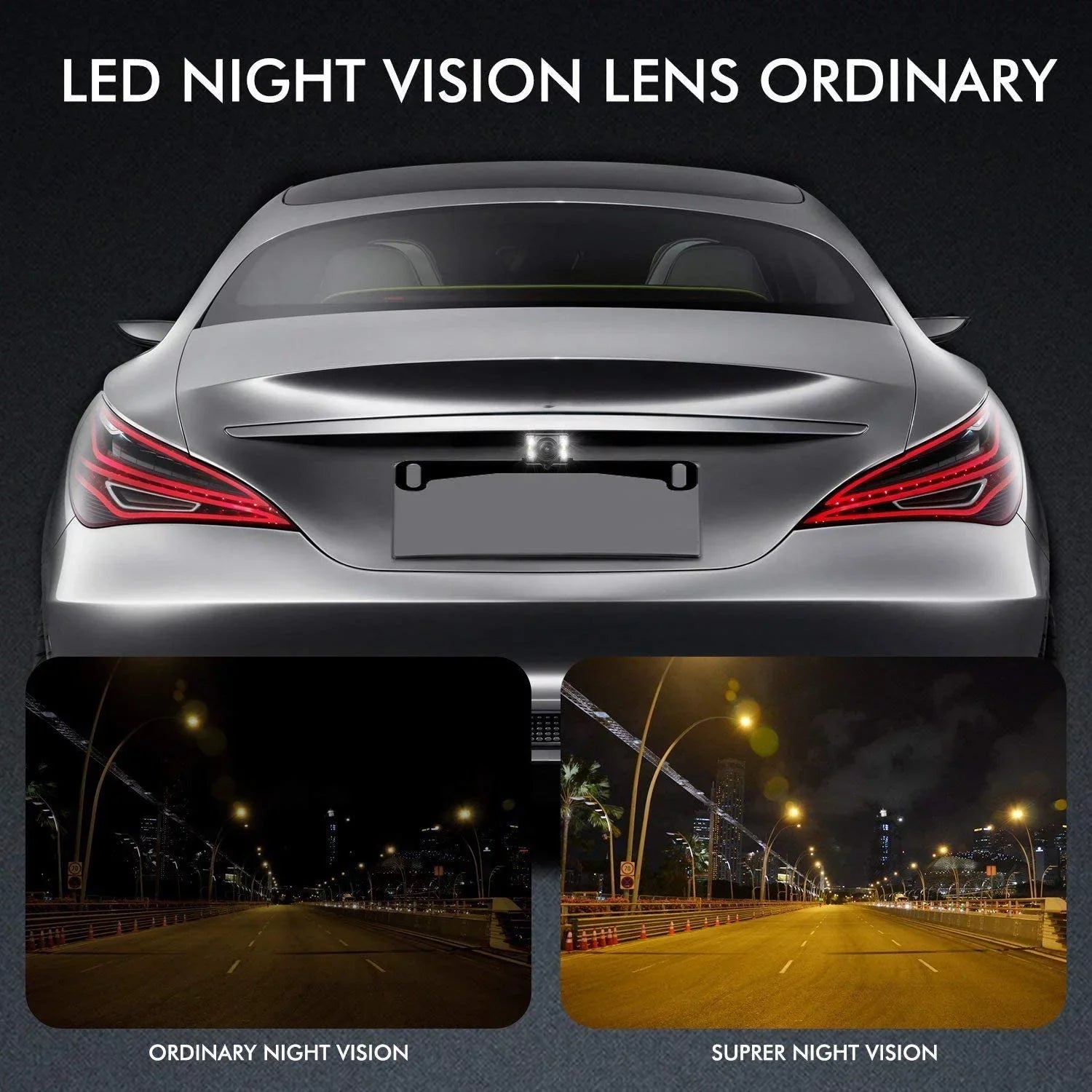 '- T2 Backup Camera for Car/Trucks,  Look Rear View Mirror Camera Monitor with IP68 Waterproof Super Night Vision Back Up Camera