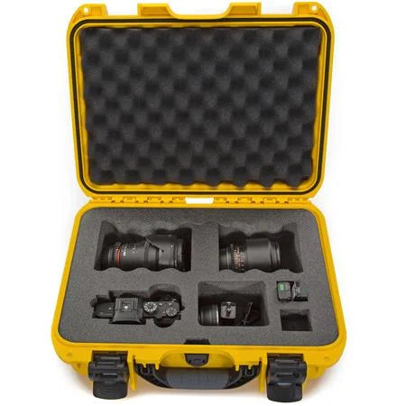 Media Series 920 Lightweight -7 Resin Waterproof Hard Case with Foam Insert for Sony A7R Camera, Yellow