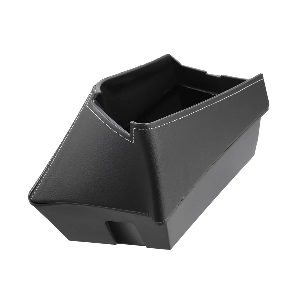 Unique Bargains Car Center Armrest  Storage Box Organizer Container Tray Black for  X1 F48 for  X2 F47 Red Side