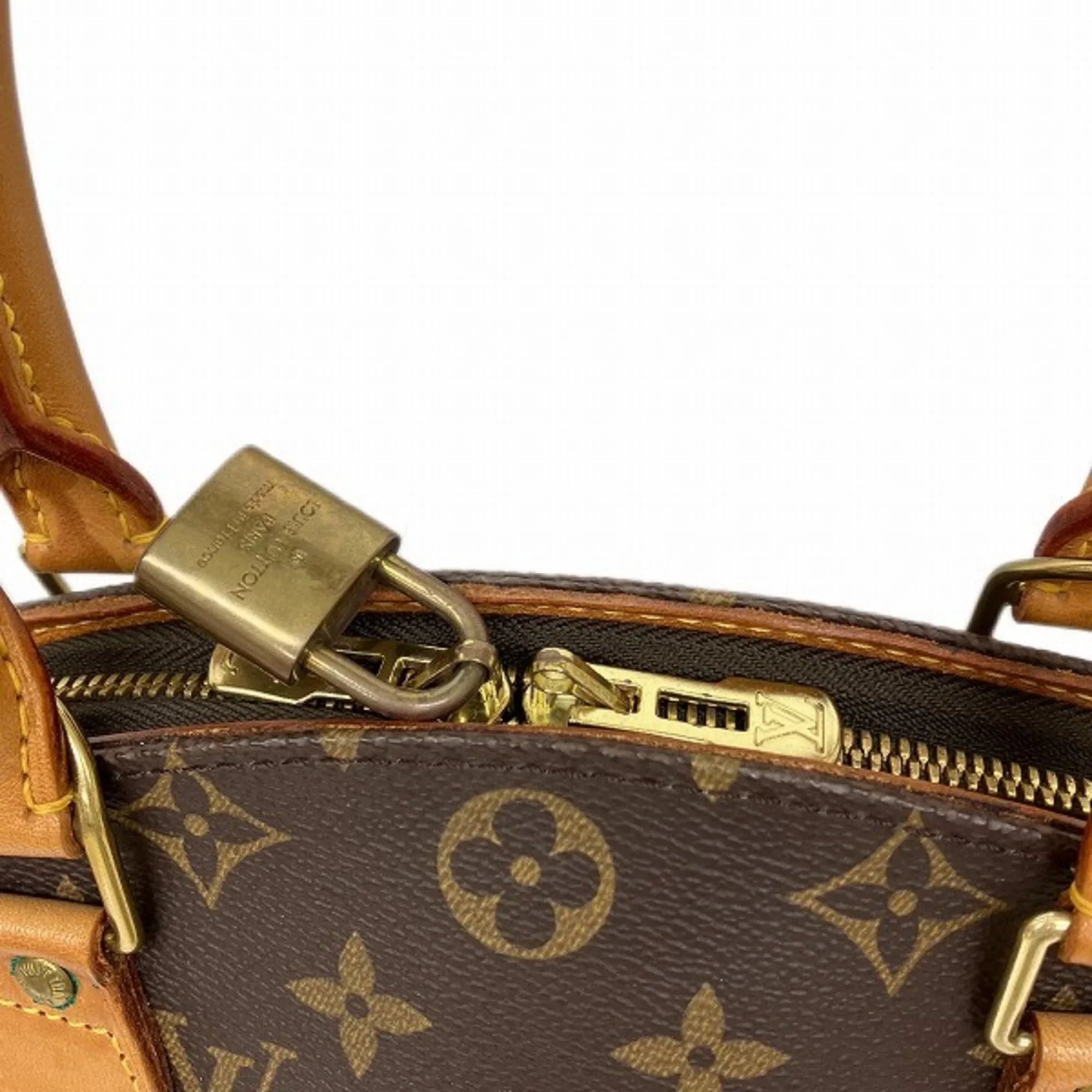 Pre-Owned Louis Vuitton M51126 Women's Handbag Blue,Brown,Monogram (Fair)