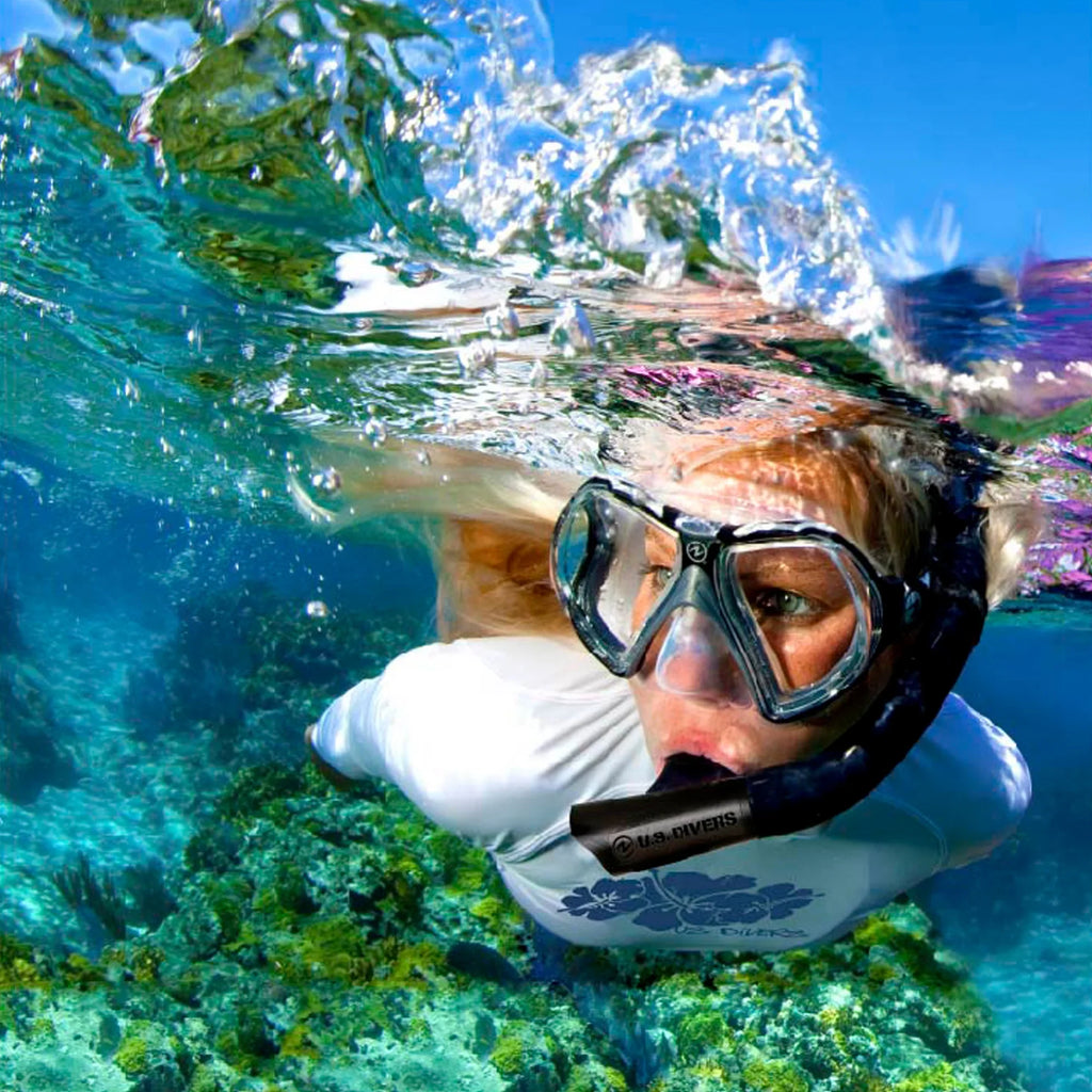 U.S. Divers Adult Cozumel Mask, Seabreeze  Snorkel, ProFlex Fins, Gear Bag Set