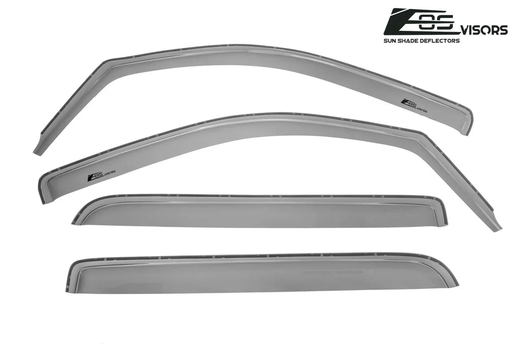 Extreme Online Store Fits  2014-2018 Chevrolet Silverado 1500 Crew Cab Models |  Visors - Style   Side Vents Window Deflectors Rain Guards