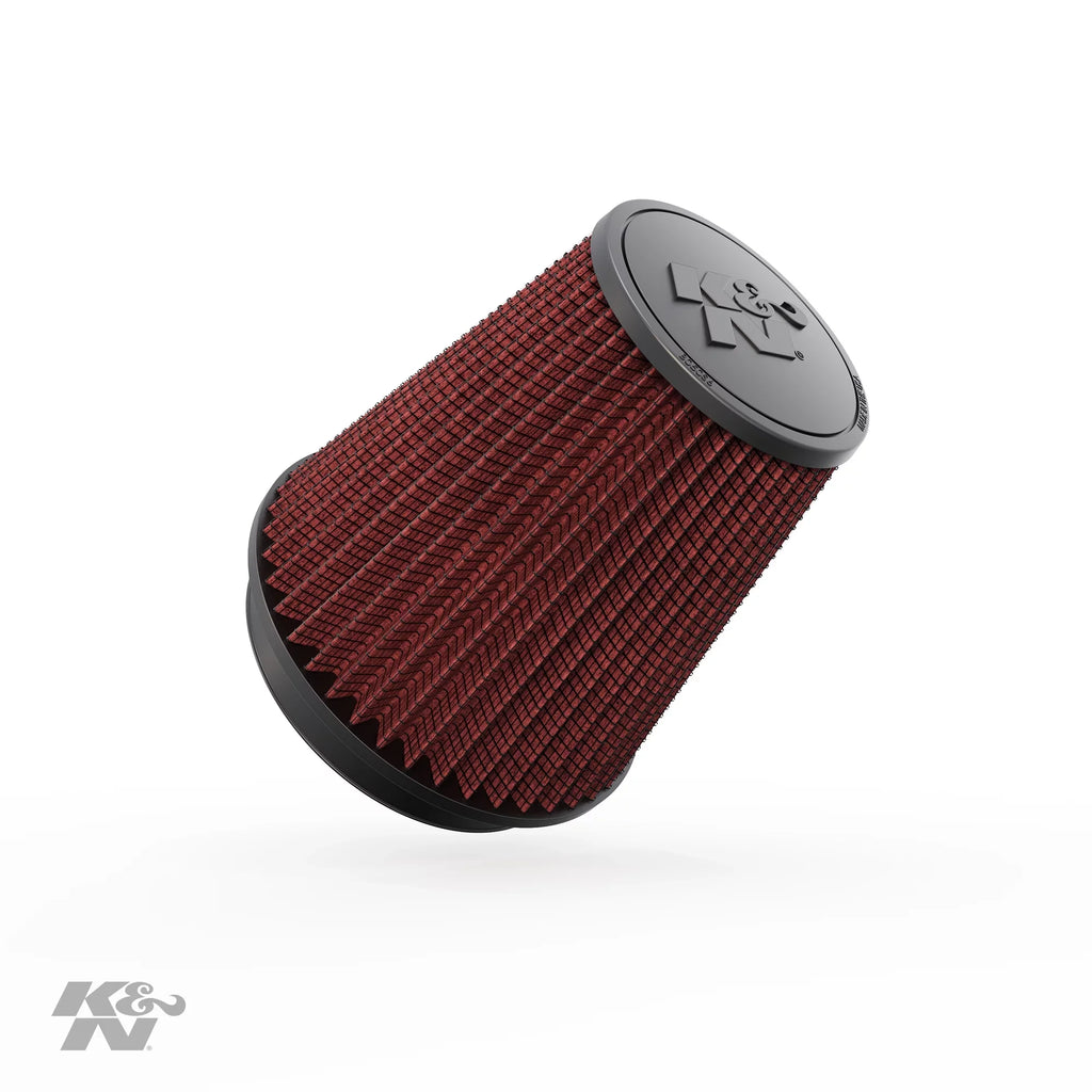 K&N Universal Clamp-On Engine Air Filter: Washable and Reusable: Round Tapered; 6 in (152 mm) Flange ; 8.5 in (215.9 mm) Height; 7.5 in (191 mm) Base; 5 in (127 mm) Top , -1041