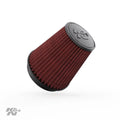 K&N Universal Clamp-On Engine Air Filter: Washable and Reusable: Round Tapered; 6 in (152 mm) Flange ; 8.5 in (215.9 mm) Height; 7.5 in (191 mm) Base; 5 in (127 mm) Top , -1041