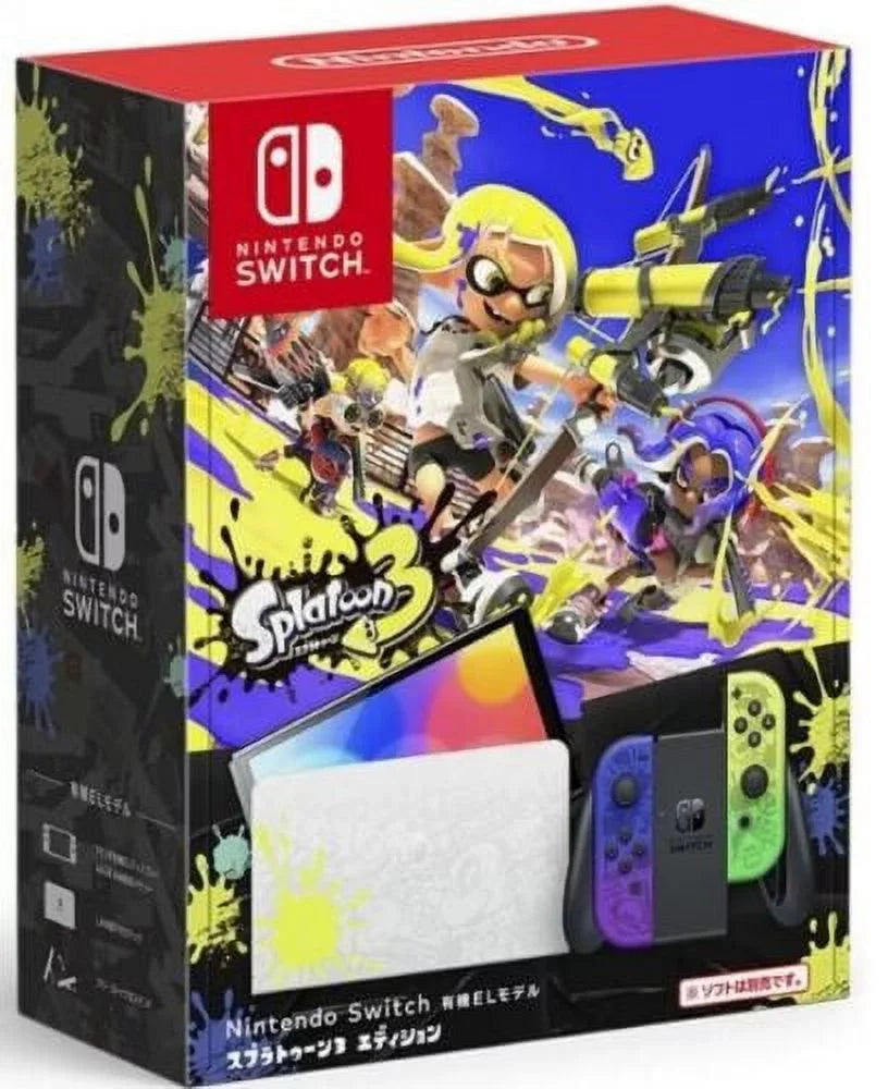 Nintendo Switch  White w/  Hard Shell Carrying Case Japanese Edition