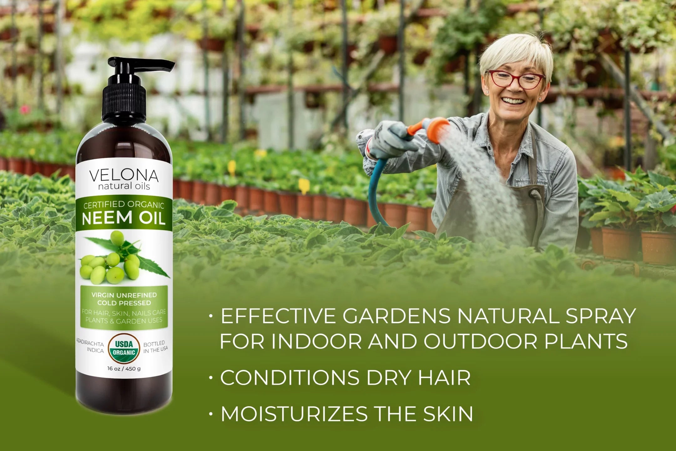 Velona Neem Oil  Certified Organic - 7 lb | 100% Pure and Natural Carrier Oil | Virgin, Unrefined, Cold Pressed | Hair, Body and Skin Care | Use Today - Enjoy Results