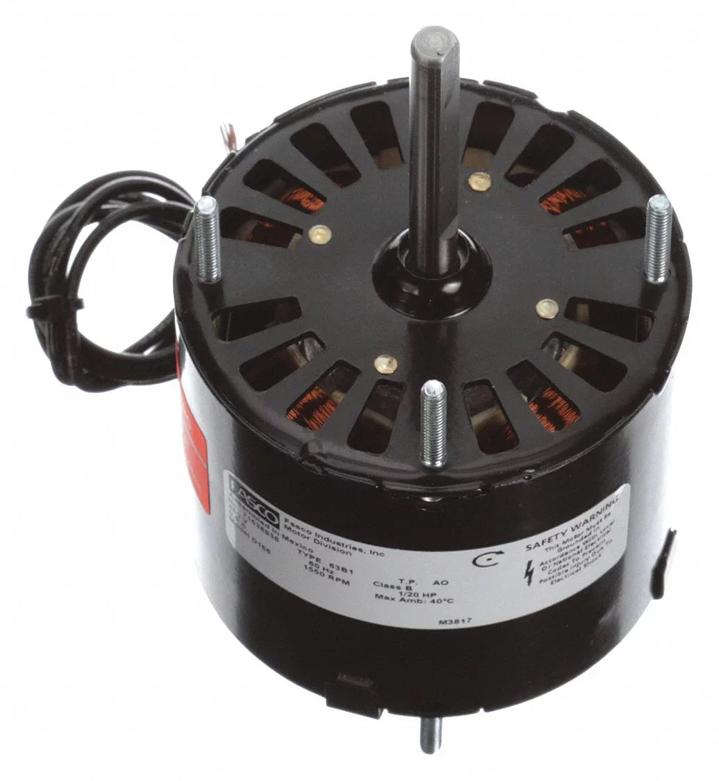 Fasco Motor,1/20 ,1550 rpm,3.3,460V D186