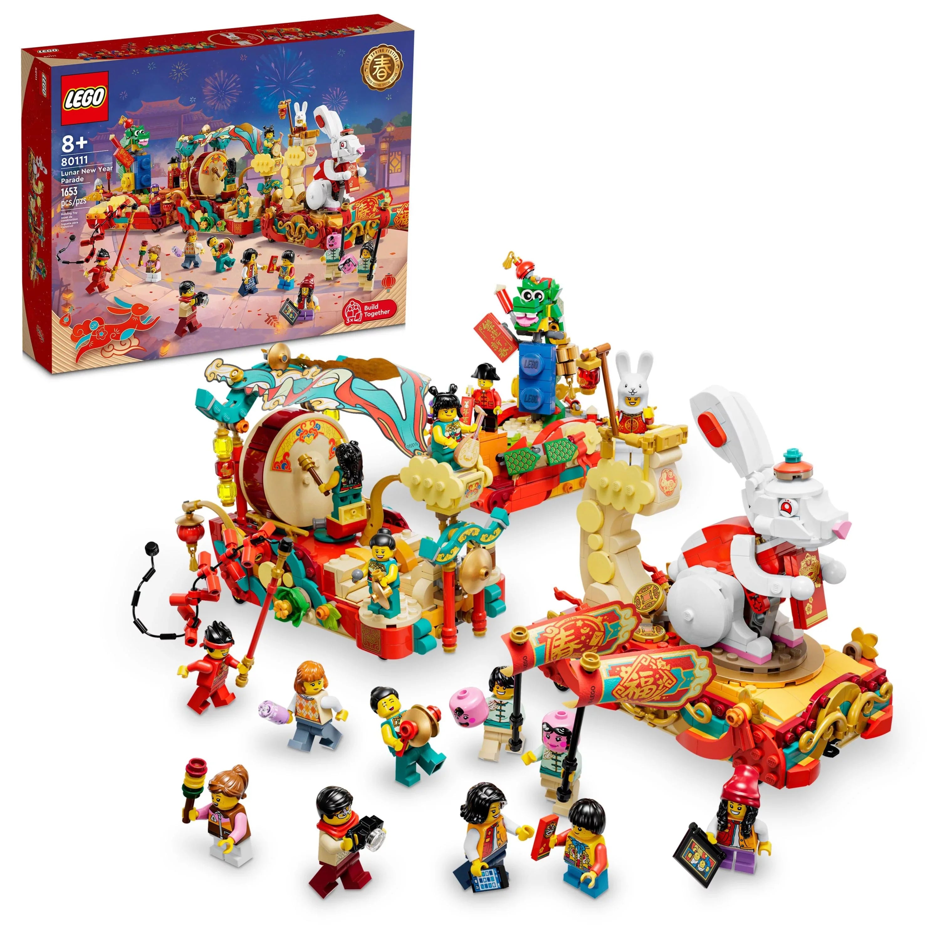 Lunar New Year Parade 80111 Building Toy Set (1,653 Pieces)